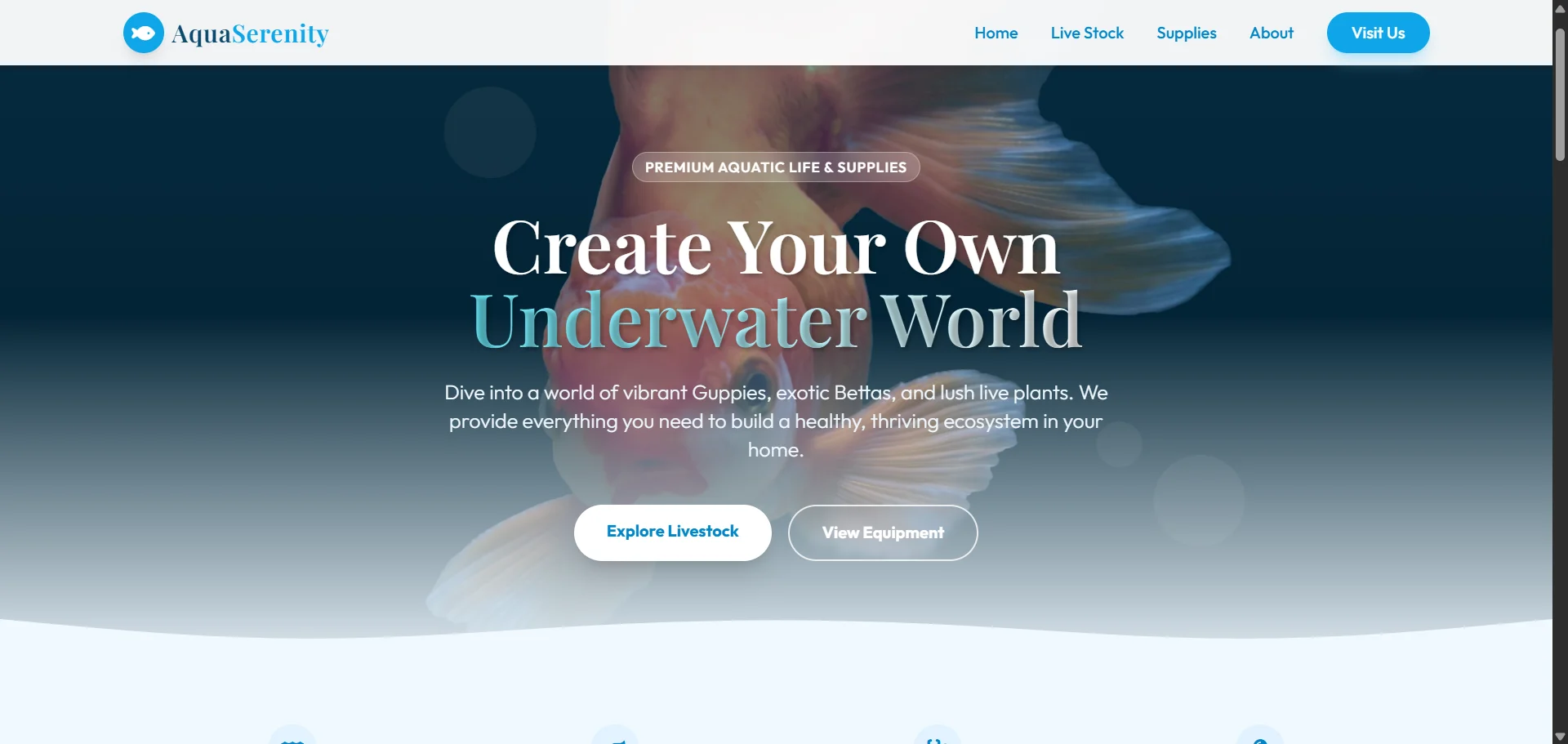 AquaSerenity website